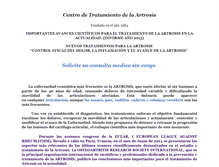 Tablet Screenshot of centrodeartrosis.com.ar